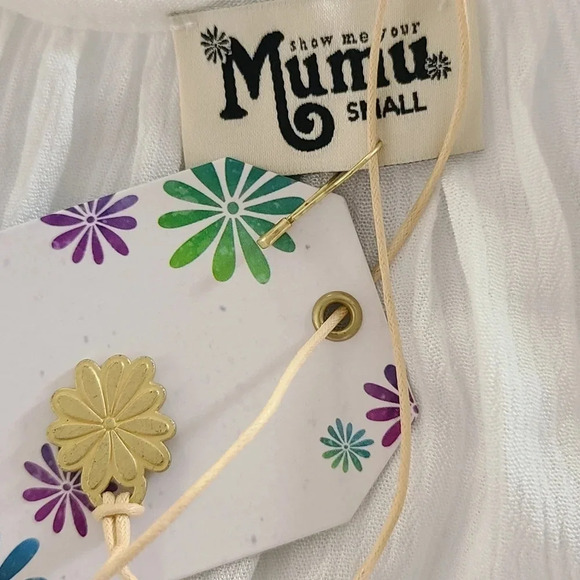 NWT Show Me Your Mumu White Avalon Top S - Picture 5 of 6